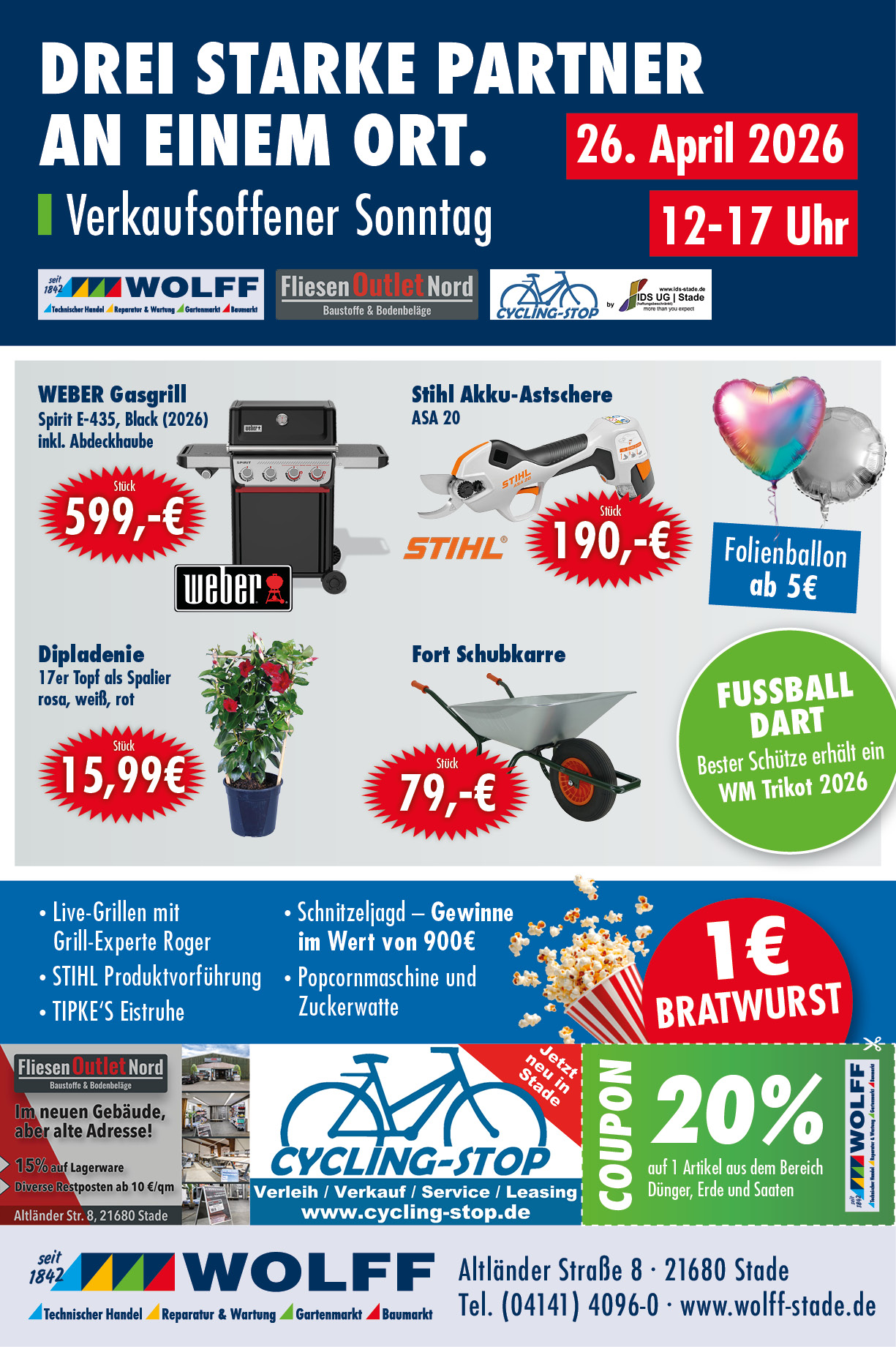Cycling-Stop Neueröffnung in Stade am 26.04